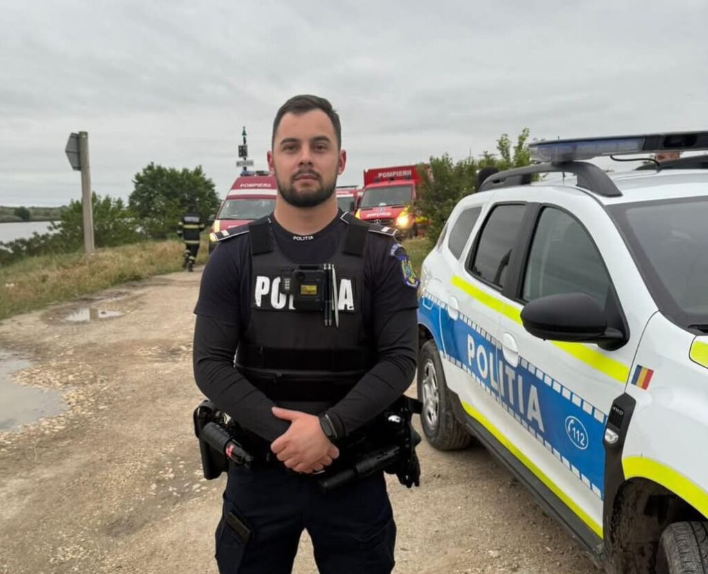 Polițistul din Corabia care a devenit erou a salvat un copil de 10 ani de la înec
