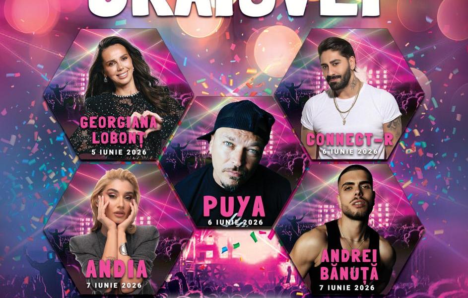 ZILELE CRAIOVEI 2026: CONNECT-R, PUYA, ANDIA ȘI GEORGIANA LOBONȚ, PE SCENA DIN PIAȚA MIHAI VITEAZUL