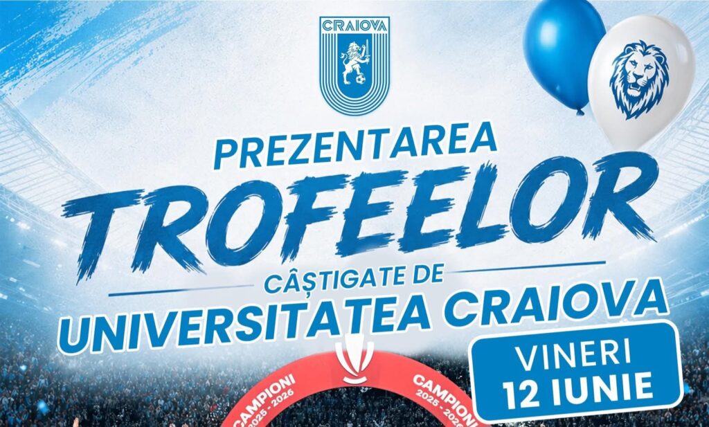 Trofeele Universității Craiova vin vineri la Corabia, la bustul lui Ion Oblemenco din parcul Carol I.