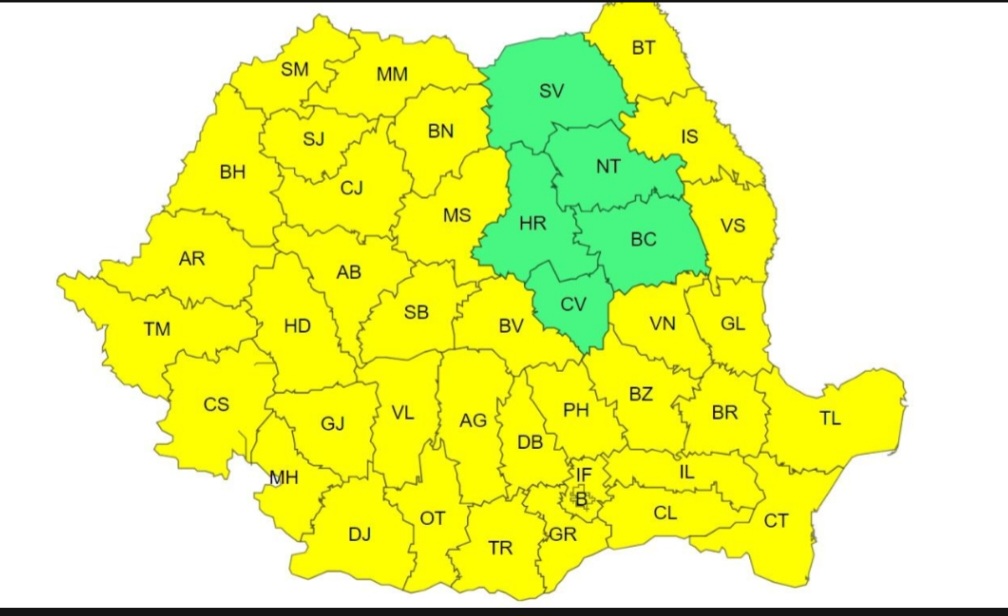 Oltenia sub asediu meteorologic: Furtuni violente cu grindină, urmate de o masă de aer tropical de 35 de grade Celsius