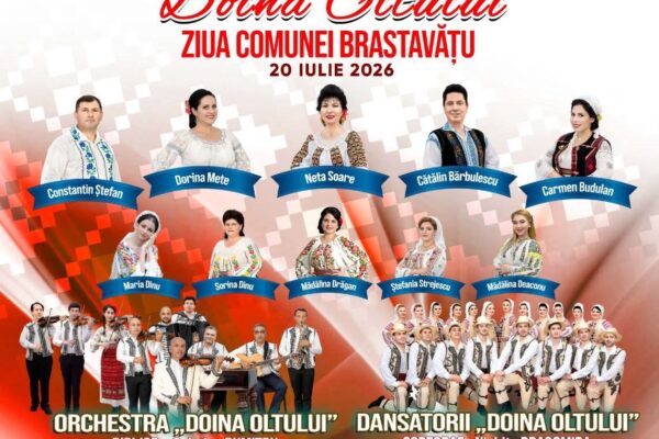 Ziua comunei Brastavățu, sărbătorită cu un spectacol extraordinar susținut de Ansamblul Folcloric „Doina Oltului”
